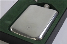Marshall Golf Awards Pewter Golf Theme Flask w/Box