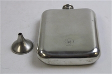 Marshall Golf Awards Pewter Golf Theme Flask w/Box