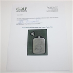 Marshall Golf Awards Pewter Golf Theme Flask w/Box