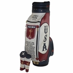 2010 Ryder Cup Team USA Bag w/Captain Corey Pavin & Team USA Player Names