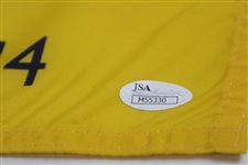 Rory McIlroy Signed 2014 The Open at Royal Liverpool Flag JSA #M55330