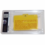 1975 Masters Tournament SERIES Badge #24599 PSA GEM MT 10