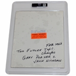 c.1963 Jack Nicklaus & Gary Player Type 1 Lester Nehamkin Photo PSA AUTHENTIC