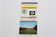 1962 U.S. Open Oakmont Country Club Matchbook Jack Nicklaus