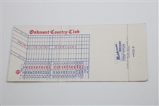 1962 U.S. Open Oakmont Country Club Matchbook Jack Nicklaus