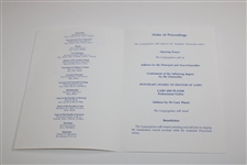 1995 University Of St. Andrews Graduation Ceremony Gary Player Program