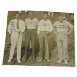 1935 Sam Parks, Jimmy Thompson, Bobby Grant + Rockledge Country Club Wire Photo