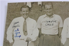 1935 Sam Parks, Jimmy Thompson, Bobby Grant + Rockledge Country Club Wire Photo