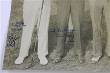 1935 Sam Parks, Jimmy Thompson, Bobby Grant + Rockledge Country Club Wire Photo
