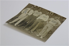 1935 Sam Parks, Jimmy Thompson, Bobby Grant + Rockledge Country Club Wire Photo