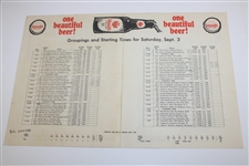 1966 U.S. Amateur Merion Golf Club Scorecard, Pairing Sheet & Data Sheets 