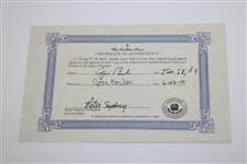 President George HW Bush Signed 2009 Speaking Of Freedom Book with COA