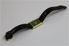 Masters Tournament Logo Genuine Crocodile Leather Watch w/Box