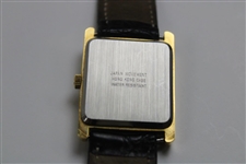 Masters Tournament Logo Genuine Crocodile Leather Watch w/Box