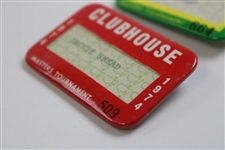 1974 & 1982 Masters Tournament Clubhouse Badges - Snead Family Collection