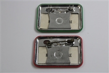 1974 & 1982 Masters Tournament Clubhouse Badges - Snead Family Collection