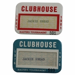 1976 & 1981 Masters Tournament Clubhouse Badges - Snead Family Collection