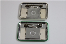 1972 & 1980 Masters Tournament Clubhouse Badges - Snead Family Collection