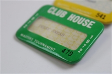 1972 & 1973 Masters Tournament Clubhouse Badges - Snead Family Collection