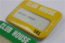 1972 & 1973 Masters Tournament Clubhouse Badges - Snead Family Collection