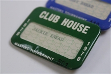 1970 & 1971 Masters Tournament Clubhouse Badges - Snead Family Collection