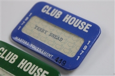 1970 & 1971 Masters Tournament Clubhouse Badges - Snead Family Collection