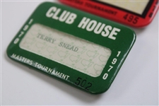 1970 & 1978 Masters Tournament Clubhouse Badges - Snead Family Collection