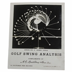 1940 Bobby Jones 'Golf Swing Analysis' Spalding Edgerton Study Photo Card Advertisement 