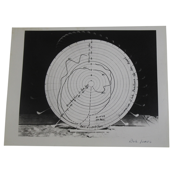 Original 1938 Bobby Jones Edgerton Study Patent Image w/ Stamp
