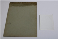 1940 Bobby Jones 'Back-Swing' Spalding Edgerton Study Original Inlayed Photo & Advertisement Card