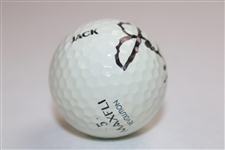 Jack Nicklaus' Signed Personal 'JACK' Maxfli Golf Ball