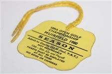 1980 Open Championship at Muirfield Season Badge #5632 - Tom Watson Winner