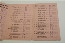 1975 Open Championship at Carnoustie Friday Badge #693 w/Draw Sheet & Booklet - Watson Winner