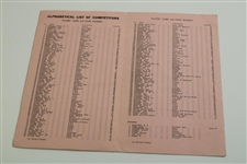 1975 Open Championship at Carnoustie Friday Badge #693 w/Draw Sheet & Booklet - Watson Winner
