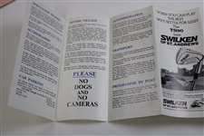 1975 Open Championship at Carnoustie Friday Badge #693 w/Draw Sheet & Booklet - Watson Winner