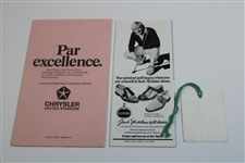 1975 Open Championship at Carnoustie Friday Badge #693 w/Draw Sheet & Booklet - Watson Winner