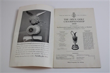 Gary Player Signed 1959 Open Championship at Muirfield Friday Daily Program JSA ALOA