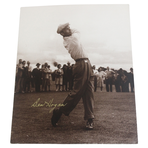 Ben Hogan Signed Post Swing at The Masters Frank Christian Photography Photo JSA ALOA