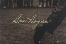 Ben Hogan Signed Post Swing at The Masters Frank Christian Photography Photo JSA ALOA