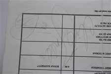 Seve, Payne, Jack, Phil (PGA Tour Debut) & others Signed 1992 US Open Pairing Sheet JSA ALOA