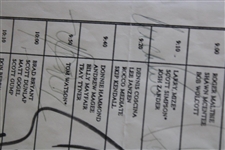 Seve, Payne, Jack, Phil (PGA Tour Debut) & others Signed 1992 US Open Pairing Sheet JSA ALOA