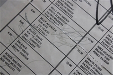 Seve, Payne, Jack, Phil (PGA Tour Debut) & others Signed 1992 US Open Pairing Sheet JSA ALOA