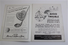Ben Hogan Signed 1941 Chicago Open Program JSA ALOA