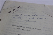 Works Control And Inspection Records 1924-1936'