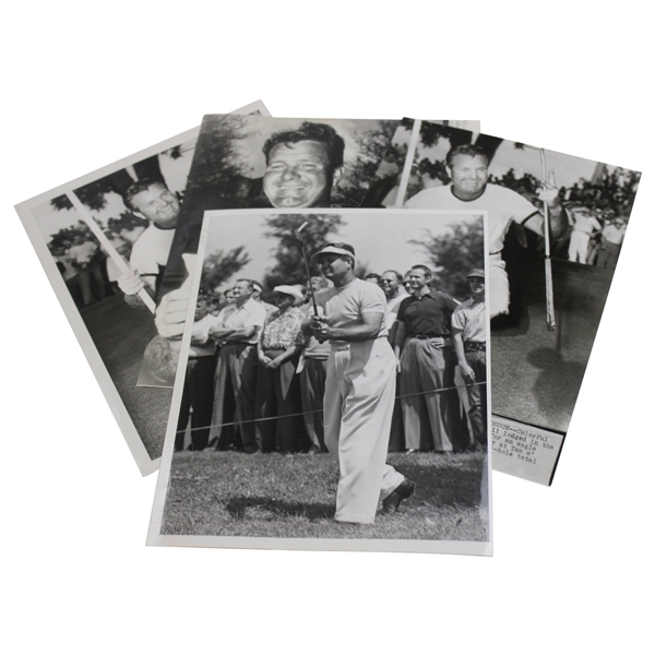 Four (4) Jimmy Demaret Press Photos