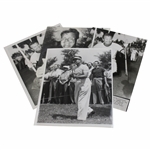Four (4) Jimmy Demaret Press Photos