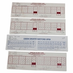 Duval, Leonard, O Meara & Five (5) others Signed 1998 NEC & 1998 Greater Hartford Official Scorecards