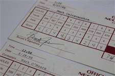 Duval, Leonard, O' Meara & Five (5) others Signed 1998 NEC & 1998 Greater Hartford Official Scorecards