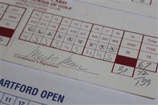 Duval, Leonard, O' Meara & Five (5) others Signed 1998 NEC & 1998 Greater Hartford Official Scorecards