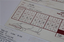 Duval, Leonard, O' Meara & Five (5) others Signed 1998 NEC & 1998 Greater Hartford Official Scorecards